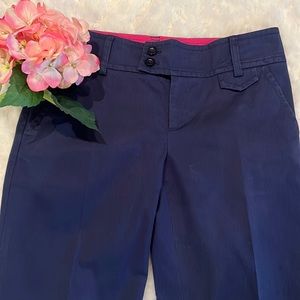 Lilly Pulitzer Palm Beach fit cropped pants. Navy palm beach fit size 2 🌸🌴🌸